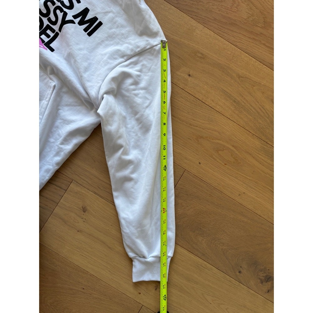 New Sad Boyz X Junior H 'Tu Eres Mi Extssy Model White Pullover Hoodie Size M - Picture 8 of 9